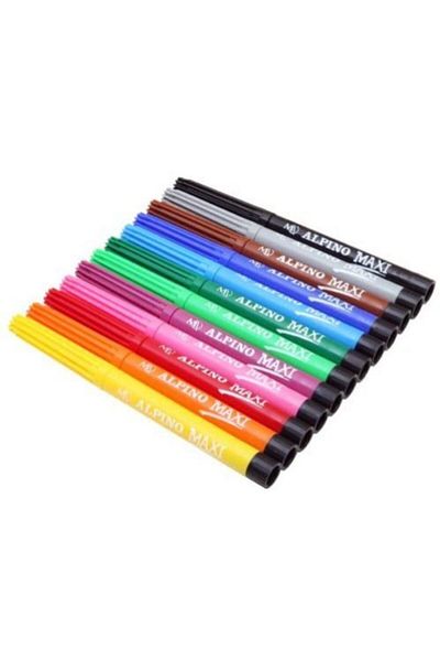 Alpıno Maxi 12-Piece Felt Tip Pen
