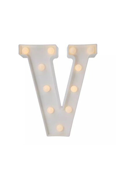 DogusDeco V Harfi Led Aydınlatma Harfler Led Işık Gece Lambası