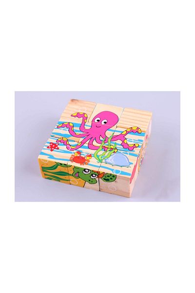 Learning Toys Children's Wooden Puzzle Cubes Toy