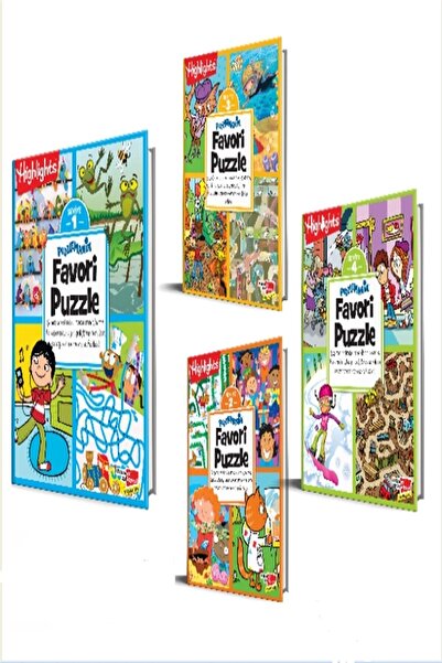 Dikkat Atölyesi Yayınları Highlights Puzzlemania Farkı Bul Favori Puzzle 4'lü...