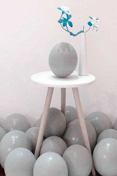 Partifabrik Macaron Balloon Gray Color Matte Pastel Balloon 50 Liters
