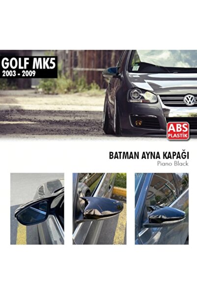 NamTuning Golf 5 Yarasa Batman Ayna Kapağı Piano Black