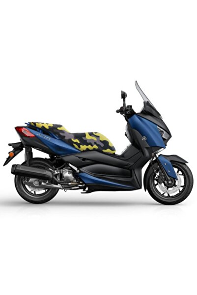 Yamaha X-max Gri Sarı Kamuflaj Sele Kılıfı