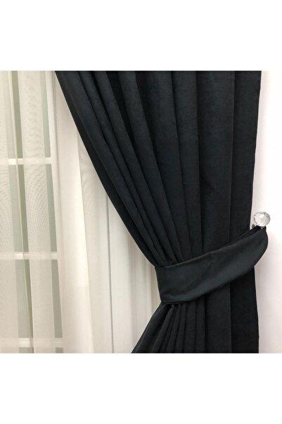 Esse Home ستارة خلفية سوداء مستقيمة، 100x260، 1/3 ثنيات مشدودة، مطوي، جناح واحد