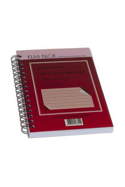 Klas لوحة مكتب حلزونية مقاس A6 مكونة من 6 قطع