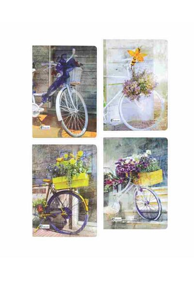 KESKİN COLOR Στερεό 17x24 εκ. 144 φύλλα με ρίγες ελαφρύ χαρτί σκληρό εξώφυλλο ραμμένο σημειωματάριο