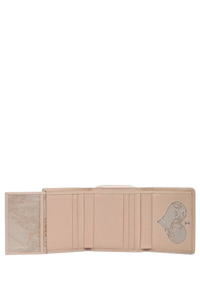 CENGİZ PAKEL Genuine Leather Powder Women's Wallet 65210