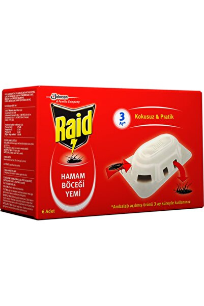 Johnson & Johnson Raid Hamam Böceği Yemi 6 Adet