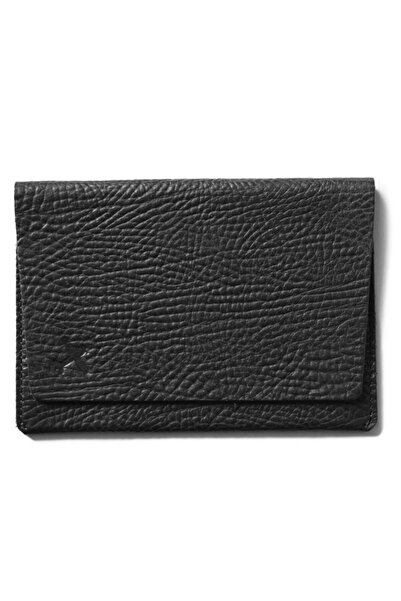 Leather Paper جلد أسود - مجموعة غطاء جواز السفر وحامل البطاقة