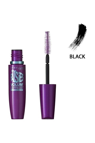 Maybelline New York Suya Dayanıklı Koyu Siyah Maskara - Waterproof Falsies Vo...