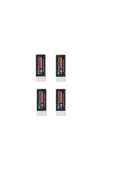 Faber Castell White PVC Free Eraser - Pack of 4 No:30