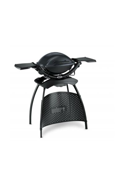 WEBER Q 1400 Elektrikli Mangal Koyu Gri Stand ve Yan Tezgahlı
