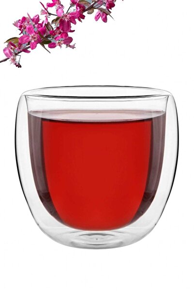 Balsa Grup كوب زجاجي مزدوج من البورسليكات للمشروبات الغازية بجدار مزدوج، كوب زجاجي سعة 250 مل