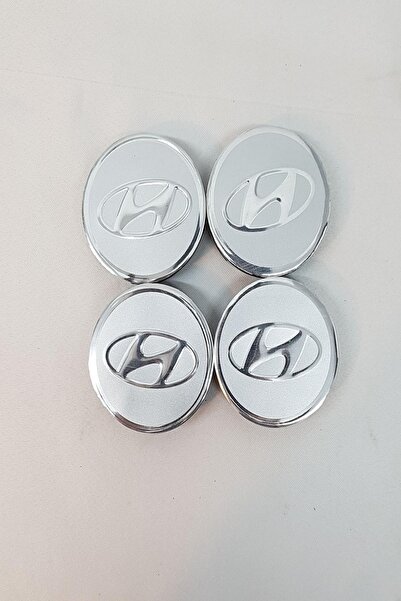 YED Jant Göbeği Hyundai 58/55 (55mm Yuva) 4'lü Set Silver