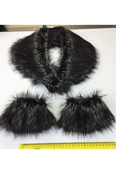 kurkyaka Imitisyon Kürk Şal Yaka Ve Kolluk