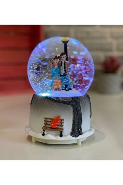 nesever Kar Küresi Büyük Boy Sokak Lambalı