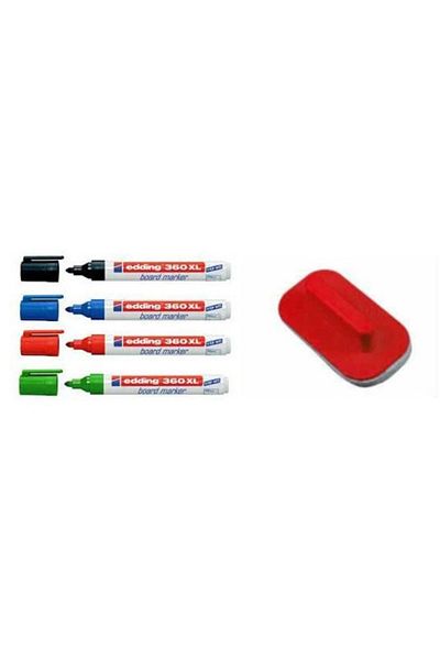 Edding Wooden Pen 360 Xl 4 Colors and Wooden Eraser