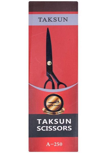 Taksun A-250 Black Tailor Scissors - 10" (26cm)