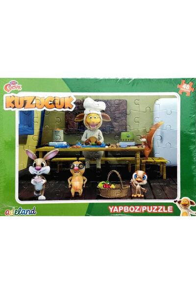 ADEL OYUNCAK Adeland Trt Çocuk Kuzucuk 48 Parça Yapboz Puzzle Lisanslı