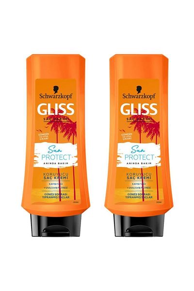 Gliss Schwarzkopf 360 Ml Hair Protection Cream - Pack of 2 (Hair Damaged After Sun)
