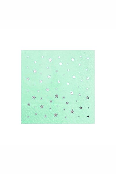 Story 24 × 24 سم طبقة واحدة من رقائق الفضة بنمط نجمة 50 قطعة من المناديل الور...