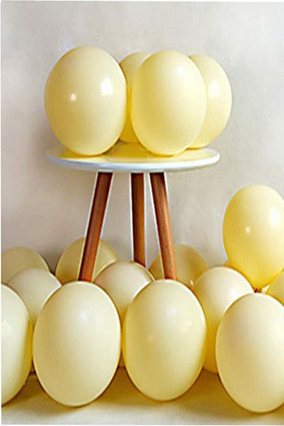 Partifabrik Macaron Balloon Pastel Color Yellow 50 Liter