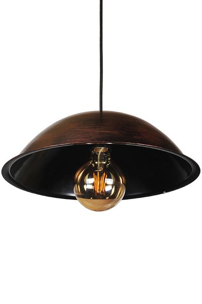 VENON Lighting Globe 30 Luxury Single Black Copper Patina Chandelier