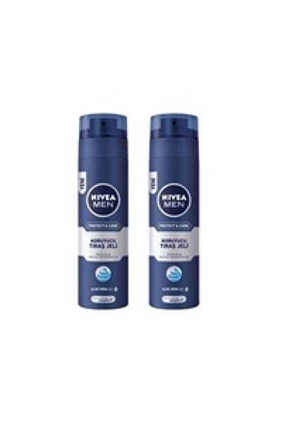 NIVEA Men Protect & Care Koruyucu Tıraş Jeli 2 X 200 Ml