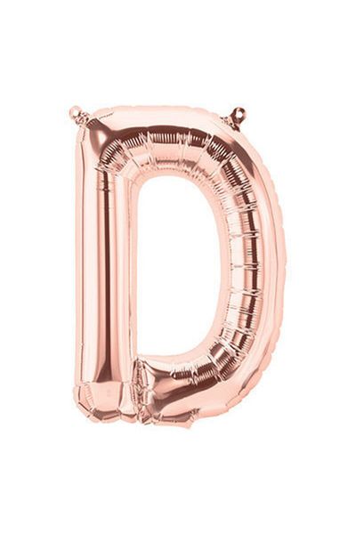 Deniz Party Store Rose Gold Foil Balloon 36 - 40 cm (D) Letter