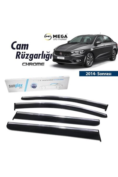 SUNPLEX Fiat Egea Krom Cam Rüzgarlığı 2014- Sonrası