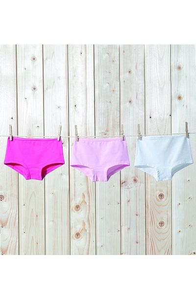 Blackspade Girl's Colorful Cotton 3 Pack Boxers