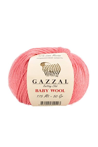 Gazzal Дитяча вовняна пряжа для в'язання | Рожева 828