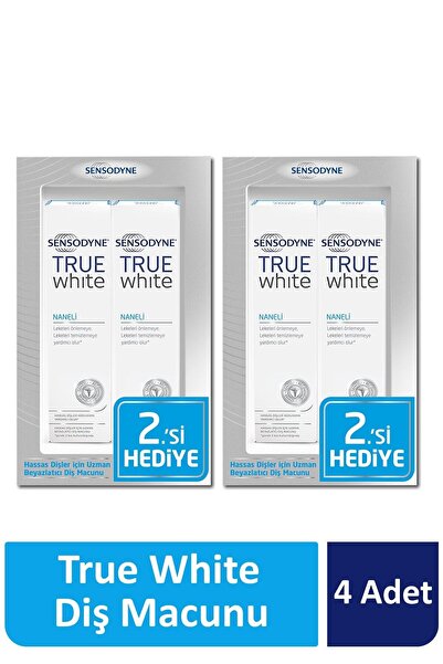 Sensodyne True White Ağız Diş Bakım Macunu Naneli 75 Ml 4 Adet