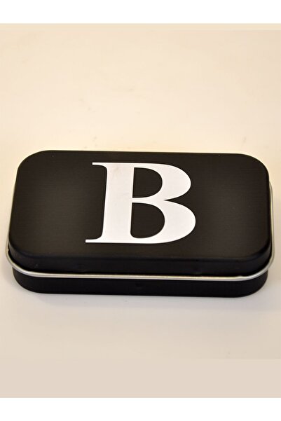 The Company DEPO Siyah B Harf Teneke Kutu