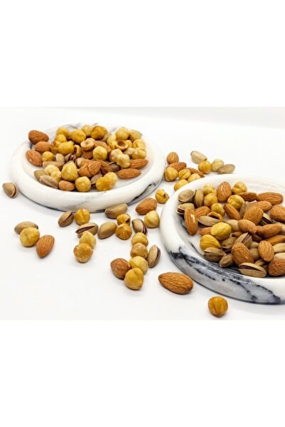 Pergamon وعاء للوجبات الخفيفة من الرخام مكون من قطعتين من الرخام الحقيقي