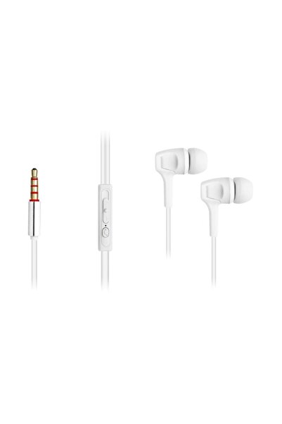 Ktools Joy Stereo Kablolu Mikrofonlu Kulaklık 120 Cm Beyaz