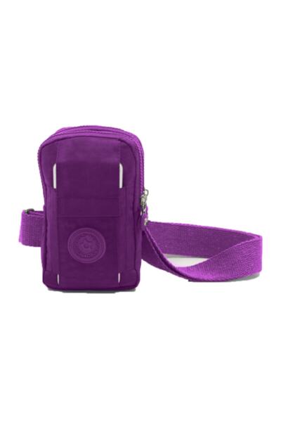bizoon Kadın Mor Krinkl Minimal Sırt Ve Göğüs Çantası Bodybag 109k