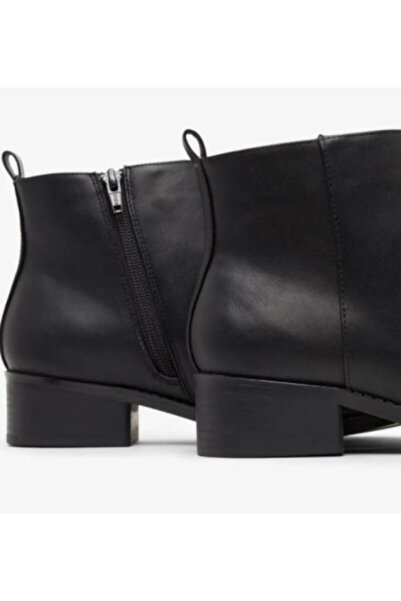 UZNO Kadın Siyah Günlük Topuklu Bot