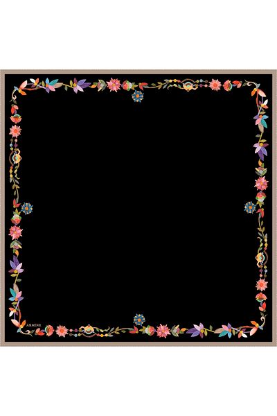 Armine Νέα σειρά Nostalgia Silk Twill Scarf 8064d-09