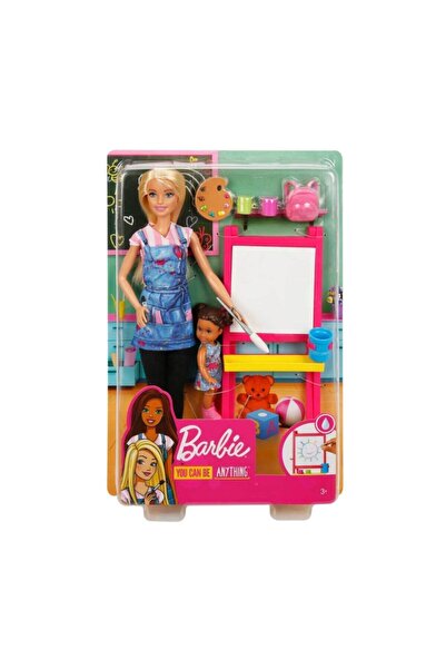 Barbie Ben Büyüyünce Meslek Setleri - Resim Öğretmeni - Sarışın