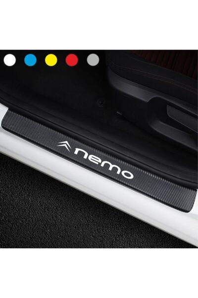 bys Citroen Nemo Için Karbon Kapı Eşiği Sticker ( 4 Adet )