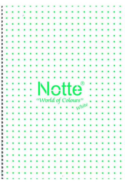 Notte دفتر ملاحظات أبيض مربعات