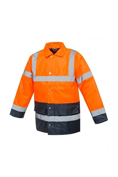 CERVA معطف عاكس باللون البرتقالي والأزرق الداكن من سيفتون