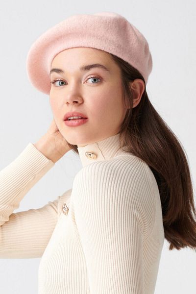Makro Optik Painter Beret Salmon Fressless Hat