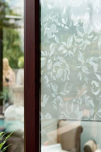 d-c-fix -200-8325 Çiçek Desenli Transparan Kendinden Yapışkanlı Cam Vitray Fo...