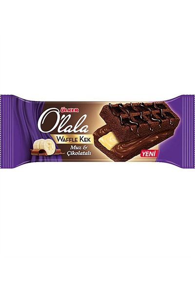 Ülker O'Lala Waffle - Banana and Chocolate Cake 70g