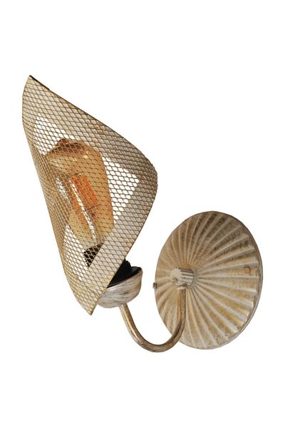 VENON Lighting Wing Glass Cream Yellow Patina Sconce