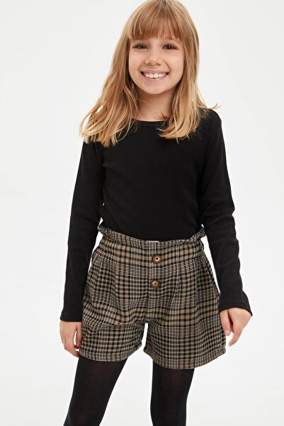 DeFacto تي شيرت أساسي بأكمام طويلة للفتيات