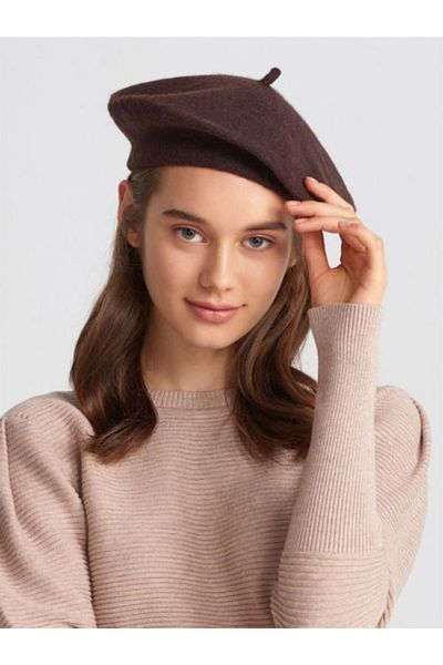 Makro Optik Painter Beret Brown French Hat