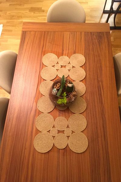 Homever Fata de Masa Bucatarie Sufragerie Iuta Recta Iuta - Ranir 145x35cm